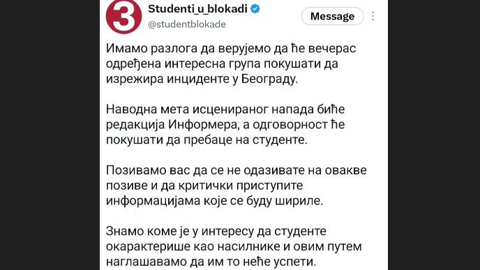 Pokušaj režiranja incidenata